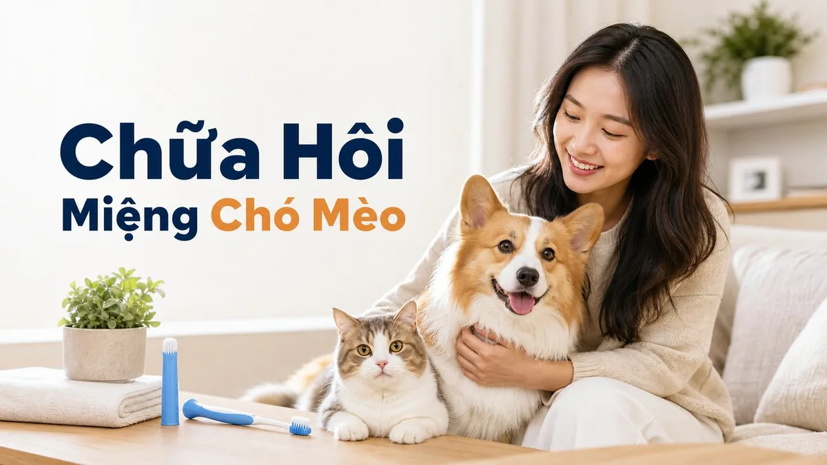 Anh bia bai viet: Bí quyết chữa hôi miệng cho thú cưng tại nhà