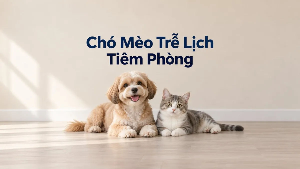 Ảnh bìa bài viết: Chó Mèo Trễ Lịch Tiêm Phòng: Cách Xử Lý An Toàn