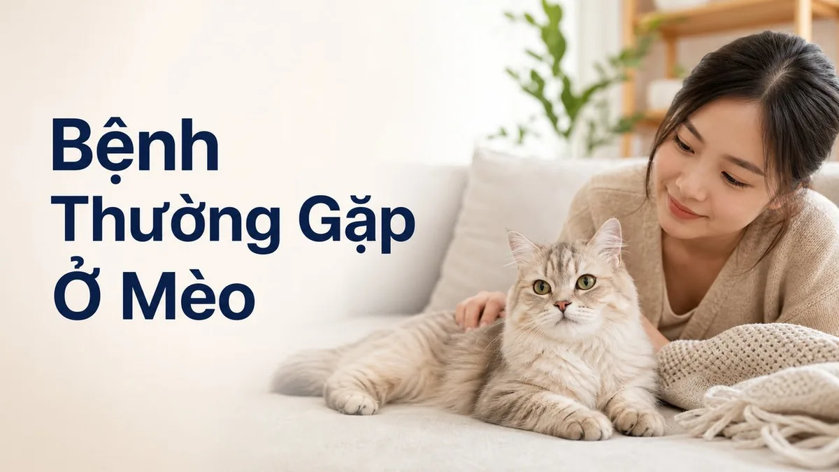 Anh bia bai viet: Những bệnh thường gặp ở mèo và cách xử lý